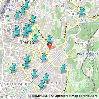 Mappa Via Benedetto Giovanelli, 38122 Trento TN, Italia (0.6925)