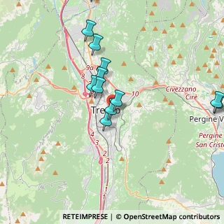 Mappa Via Benedetto Giovanelli, 38122 Trento TN, Italia (3.72583)