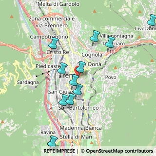 Mappa Via Benedetto Giovanelli, 38122 Trento TN, Italia (2.51071)