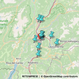 Mappa Via Giovanni Battista Borsieri, 38122 Trento TN, Italia (7.53833)