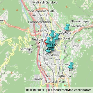 Mappa Via Giovanni Battista Borsieri, 38122 Trento TN, Italia (0.91091)