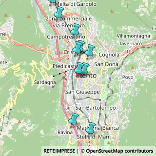 Mappa Via Giovanni Battista Borsieri, 38122 Trento TN, Italia (2.37917)