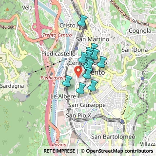Mappa Via Giovanni Battista Borsieri, 38122 Trento TN, Italia (0.48571)