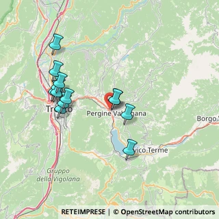 Mappa Via Roen, 38057 Pergine Valsugana TN, Italia (7.12308)