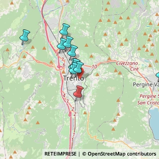 Mappa Via Don Giuseppe Grazioli, 38122 Trento TN, Italia (3.43154)