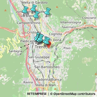 Mappa Via Don Giuseppe Grazioli, 38122 Trento TN, Italia (1.6125)