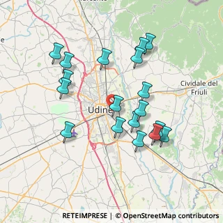 Mappa Via Visco, 33100 Udine UD, Italia (7.18278)