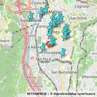 Mappa Via Ottaviano Rovereti, 38122 Trento TN, Italia (0.8625)