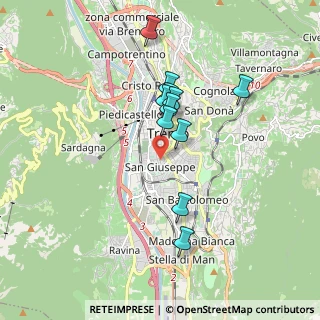 Mappa Via Ottaviano Rovereti, 38122 Trento TN, Italia (1.53818)