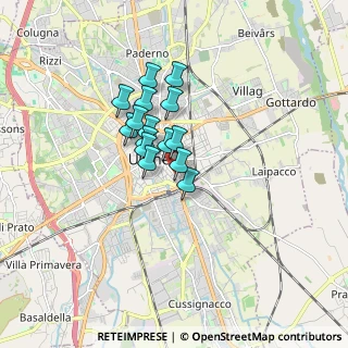 Mappa Viale Ungheria, 33100 Udine UD, Italia (1.09867)