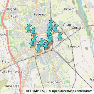 Mappa Viale Ungheria, 33100 Udine UD, Italia (1.05286)