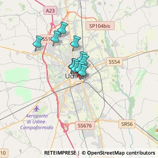 Mappa Via Aquileia, 33100 Udine UD, Italia (2.10636)