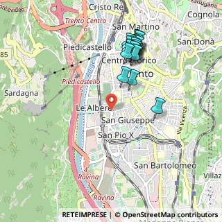 Mappa Via Giuseppe Giusti, 38122 Trento TN, Italia (0.9905)