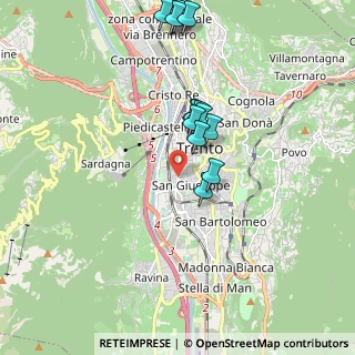 Mappa Via Giuseppe Giusti, 38122 Trento TN, Italia (2.09938)