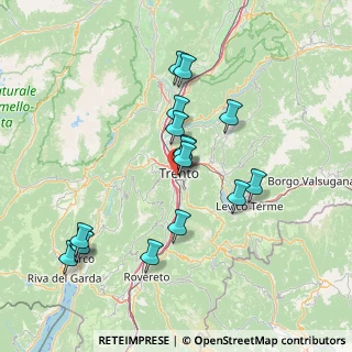 Mappa Via Giuseppe Giusti, 38122 Trento TN, Italia (14.40563)
