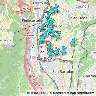 Mappa Via Pier Andrea Mattioli, 38122 Trento TN, Italia (0.7305)