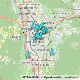 Mappa Via Bolghera, 38122 Trento TN, Italia (0.96923)