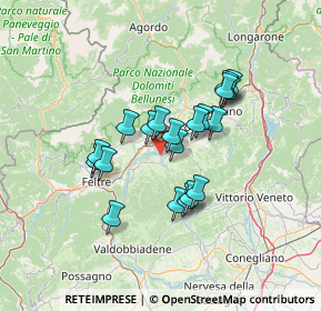 Mappa Via Nave, 32026 Mel BL, Italia (10.507)