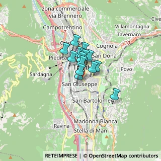 Mappa Corso 3 Novembre, 38122 Trento TN, Italia (0.91267)