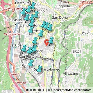 Mappa Via Adamello, 38122 Trento TN, Italia (1.035)