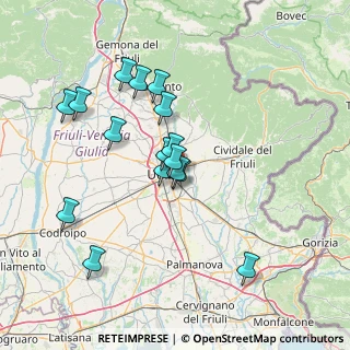 Mappa Via Montelungo, 33100 Udine UD, Italia (13.23875)