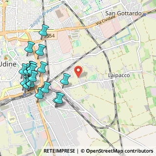 Mappa Via Montelungo, 33100 Udine UD, Italia (1.2755)