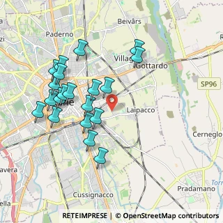 Mappa Via Montelungo, 33100 Udine UD, Italia (1.915)