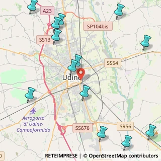 Mappa Viale XXIII Marzo, 33100 Udine UD, Italia (5.81231)