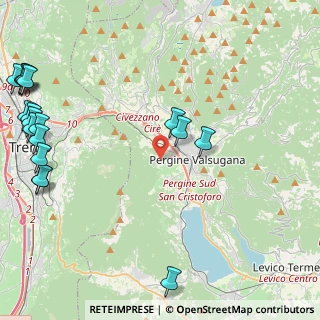 Mappa Via del Poch, 38057 Pergine Valsugana TN, Italia (6.42056)