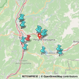 Mappa Via del Poch, 38057 Pergine Valsugana TN, Italia (6.99857)