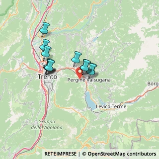 Mappa Via del Poch, 38057 Pergine Valsugana TN, Italia (5.41786)