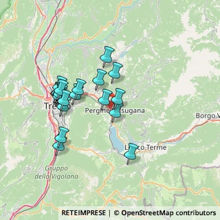 Mappa Via Terra Rossa, 38057 Pergine Valsugana TN, Italia (6.689)