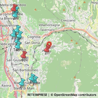 Mappa Via della Resistenza, 38123 Trento TN, Italia (3.19308)