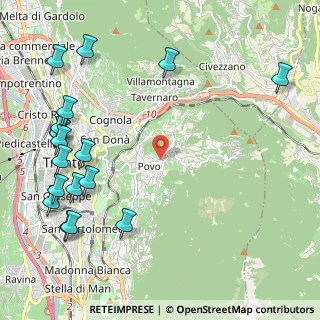Mappa Via della Resistenza, 38123 Trento TN, Italia (2.88)