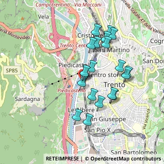 Mappa Piazza Ezio Mosna, 38121 Trento TN, Italia (0.824)