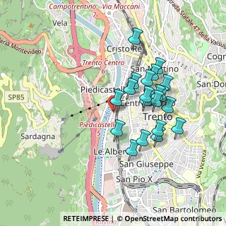 Mappa Piazza Ezio Mosna, 38121 Trento TN, Italia (0.787)