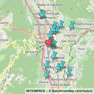 Mappa Piazza Ezio Mosna, 38121 Trento TN, Italia (1.76529)