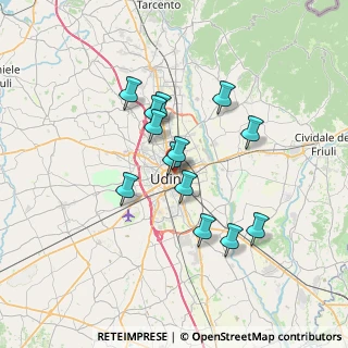 Mappa Via Francesco Tomadini, 33100 Udine UD, Italia (5.66923)