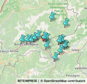 Mappa SP78, 38050 Pieve Tesino TN, Italia (10.64389)