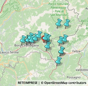 Mappa SP78, 38050 Pieve Tesino TN, Italia (10.73529)