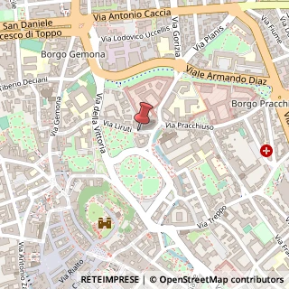 Mappa Via Liruti, 30, 33100 Udine, Udine (Friuli-Venezia Giulia)