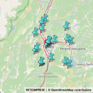 Mappa Via don Giovanni zanella, 38122 Trento TN, Italia (5.7685)