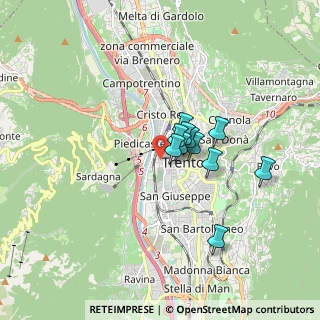 Mappa Via don Giovanni zanella, 38122 Trento TN, Italia (1.09364)