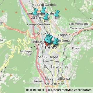 Mappa Piazza Adamo d'Arogno, 38122 Trento TN, Italia (1.09417)