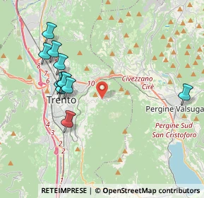 Mappa Via Brenz Loc, 38100 Trento TN, Italia (4.90154)