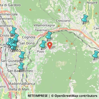 Mappa Via Brenz Loc, 38100 Trento TN, Italia (2.91538)