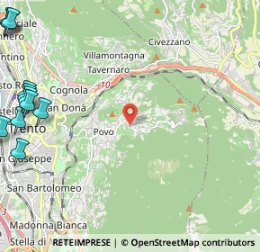 Mappa Via Brenz Loc, 38100 Trento TN, Italia (3.63545)