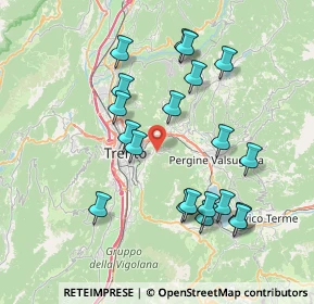 Mappa Via Brenz Loc, 38100 Trento TN, Italia (7.544)