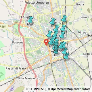 Mappa Piazzale Cavedalis, 33100 Udine UD, Italia (1.36222)