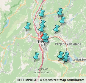 Mappa 38122 Trento TN, Italia (7.002)